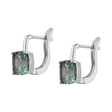 Dorsey - PORTER CUSHION-CUT EARRINGS IN LAB MOSS GREEN TOURMALINE