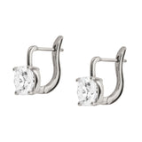 Dorsey - PORTER CUSHION - CUT EARRINGS IN MOISSANITE, STERLING SILVER