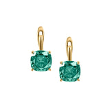 Dorsey - PORTER CUSHION-CUT EARRINGS IN VIRIDIAN GREEN MOISSANITE