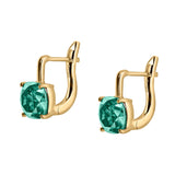Dorsey - PORTER CUSHION-CUT EARRINGS IN VIRIDIAN GREEN MOISSANITE