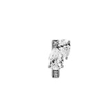 Dorsey - 14K DOUBLE PEAR-CUT HUGGIE EARRING IN LAB DIAMOND