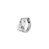 Dorsey - 14K DOUBLE PEAR-CUT HUGGIE EARRING IN LAB DIAMOND