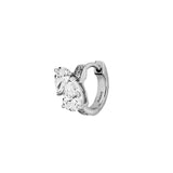Dorsey - 14K DOUBLE PEAR-CUT HUGGIE EARRING IN LAB DIAMOND