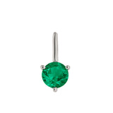 Dorsey - HENDRY BAR STUD EARRINGS IN LAB EMERALD