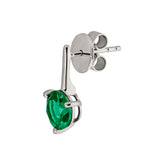 Dorsey - HENDRY BAR STUD EARRINGS IN LAB EMERALD