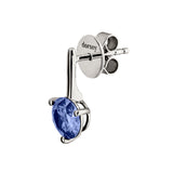 Dorsey - HENDRY BAR STUD EARRINGS IN SLATE BLUE MOISSANITE