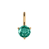 Dorsey - HENDRY BAR STUD EARRINGS IN VIRIDIAN GREEN MOISSANITE