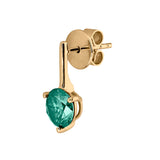 Dorsey - HENDRY BAR STUD EARRINGS IN VIRIDIAN GREEN MOISSANITE
