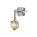Dorsey - HENDRY BAR STUD EARRINGS IN HONEY MOISSANITE
