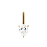 Dorsey - HENDRY PEAR - CUT BAR STUD EARRING IN MOISSANITE