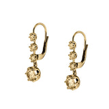Dorsey - HENRIETTA 4-STONE DROP EARRINGS IN HONEY MOISSANITE
