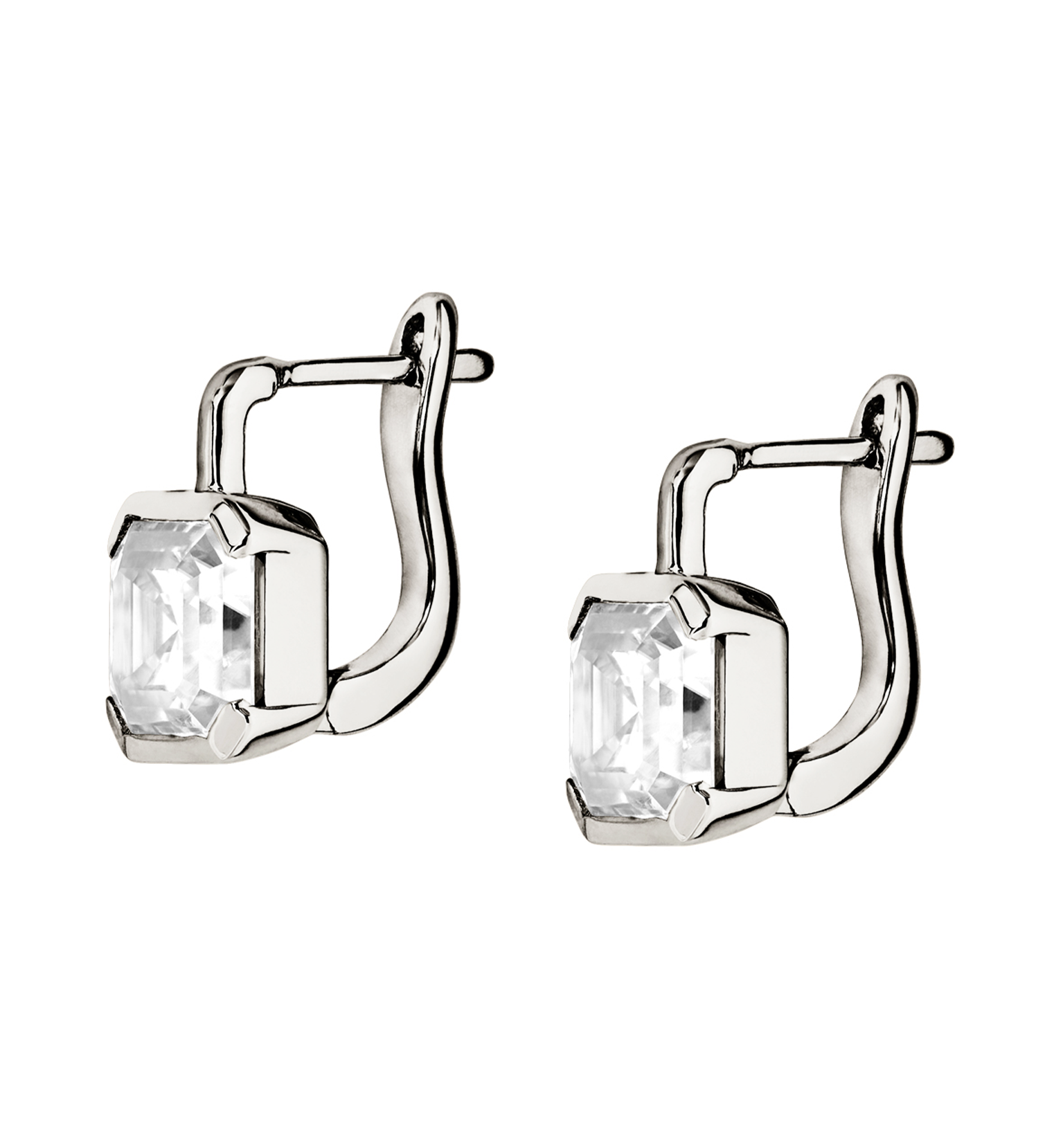 Dorsey - INÈS ASSCHER - CUT EARRINGS IN MOISSANITE, STERLING SILVER