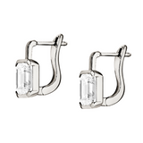 Dorsey - INÈS EMERALD - CUT EARRINGS IN MOISSANITE, STERLING SILVER