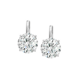 Dorsey - ALIENOR ROUND - CUT LEVERBACK EARRINGS, STERLING SILVER