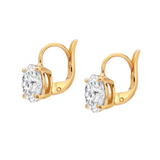 Dorsey - ALIENOR ROUND - CUT LEVERBACK EARRINGS, 18K GOLD VERMEIL