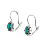 Dorsey - LUCIEN LATCHBACK EARRINGS IN NANO EMERALD