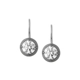 Dorsey - 14K LUCIEN LATCHBACK EARRINGS IN LAB DIAMOND, 14K WHITE GOLD