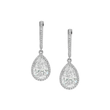 Dorsey - 14K BRONWYN PEAR - CUT EARRINGS IN LAB DIAMOND, 14K WHITE GOLD