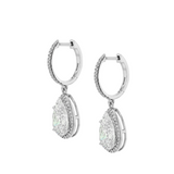 Dorsey - 14K BRONWYN PEAR - CUT EARRINGS IN LAB DIAMOND, 14K WHITE GOLD