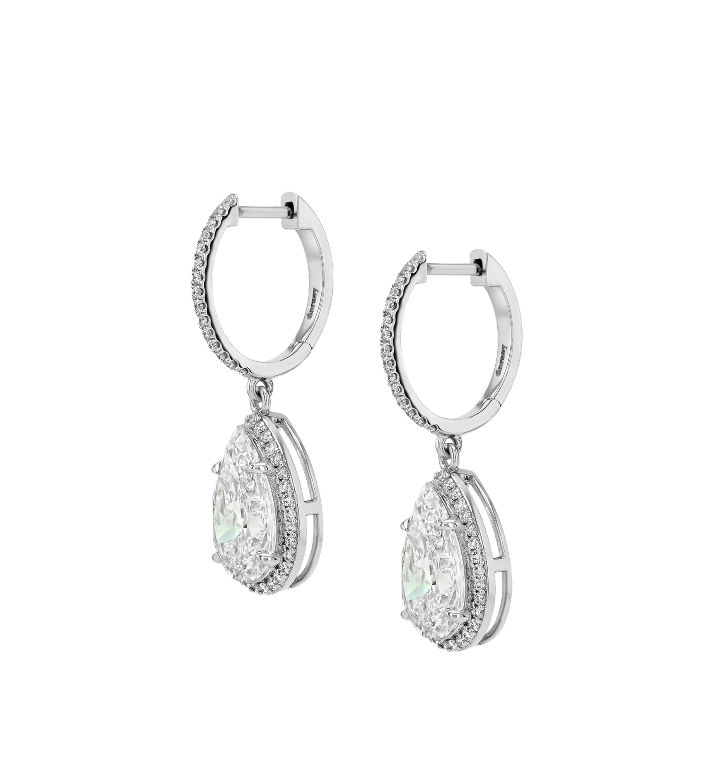 Dorsey - 14K BRONWYN PEAR - CUT EARRINGS IN LAB DIAMOND, 14K WHITE GOLD