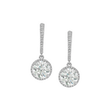 Dorsey - 14K BRONWYN ROUND - CUT EARRINGS IN LAB DIAMOND, 14K WHITE GOLD