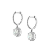 Dorsey - 14K BRONWYN ROUND - CUT EARRINGS IN LAB DIAMOND, 14K WHITE GOLD