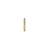 Dorsey - PAVÉ HUGGIE EARRINGS IN LAB YELLOW SAPPHIRE