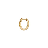 Dorsey - PAVÉ HUGGIE EARRINGS IN LAB YELLOW SAPPHIRE