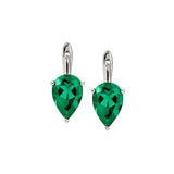 Dorsey - PORTER PEAR-CUT EARRINGS IN LAB EMERALD