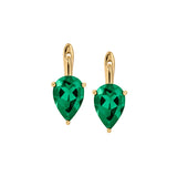 Dorsey - PORTER PEAR-CUT EARRINGS IN LAB EMERALD