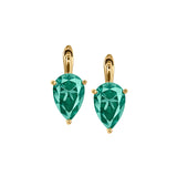 Dorsey - PORTER PEAR-CUT EARRINGS IN VIRIDIAN GREEN MOISSANITE