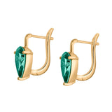Dorsey - PORTER PEAR-CUT EARRINGS IN VIRIDIAN GREEN MOISSANITE
