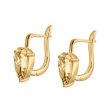 Dorsey - PORTER PEAR-CUT EARRINGS IN HONEY MOISSANITE