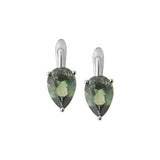 Dorsey - PORTER PEAR-CUT EARRINGS IN LAB MOSS GREEN TOURMALINE