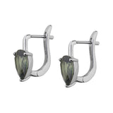 Dorsey - PORTER PEAR-CUT EARRINGS IN LAB MOSS GREEN TOURMALINE