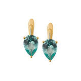 Dorsey - PORTER PEAR-CUT EARRINGS IN NANO AZURE GREEN