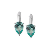 Dorsey - PORTER PEAR-CUT EARRINGS IN NANO AZURE GREEN