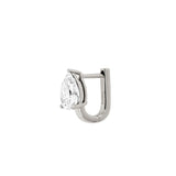 Dorsey - 14K PEAR-CUT HUGGIE EARRING IN LAB DIAMOND