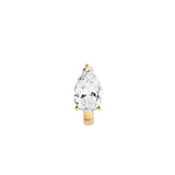 Dorsey - 14K PEAR-CUT HUGGIE EARRING IN LAB DIAMOND