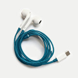 Veronica Beard - Blue Hand - Wrapped Earphones