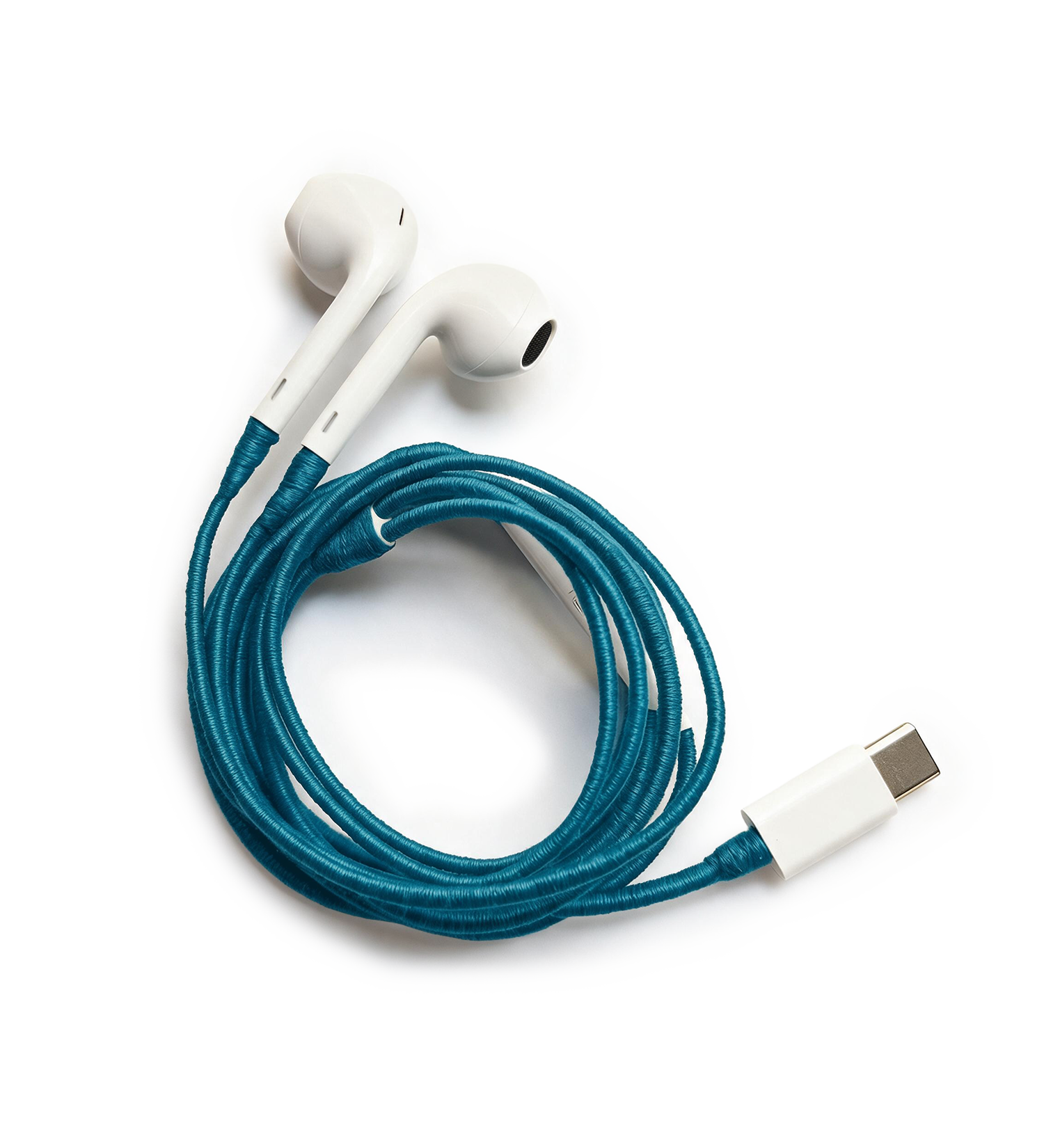 Veronica Beard - Blue Hand - Wrapped Earphones