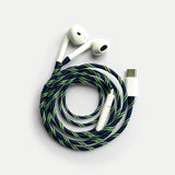 Veronica Beard - Blue Twist Hand - Wrapped Earphones