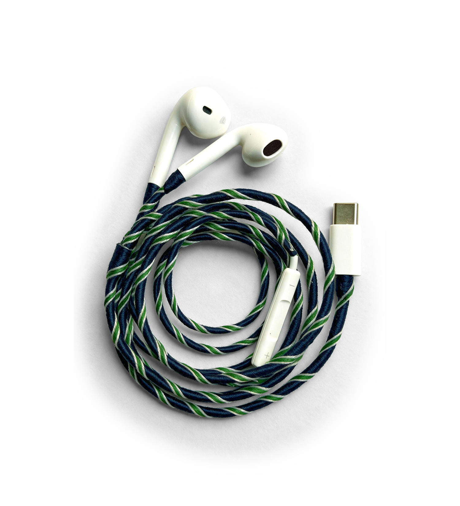 Veronica Beard - Blue Twist Hand - Wrapped Earphones
