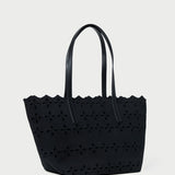 Loeffler Randall - Easton Black Embroidered Canvas Tote
