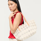 Loeffler Randall - Easton Natural Embroidered Canvas Tote