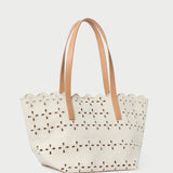 Loeffler Randall - Easton Natural Embroidered Canvas Tote
