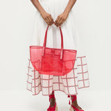 Loeffler Randall - Easton Red Mesh Tote