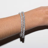 Dorsey - PETITE THEODORA RIVIÈRE BRACELET IN LAB WHITE SAPPHIRE