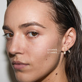 Dorsey - HENDRY PEAR - CUT BAR STUD EARRING IN MOISSANITE