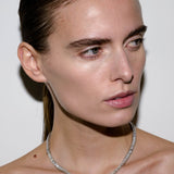 Dorsey - PETITE BESSETTE RIVIÈRE NECKLACE IN LAB WHITE SAPPHIRE